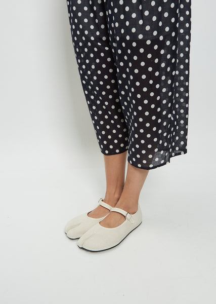 【DROGHERIA CRIVELLINI】 Mary Jane Cotton Gingham Khaki Tabi Gingham Mary Janes – La Garçonne