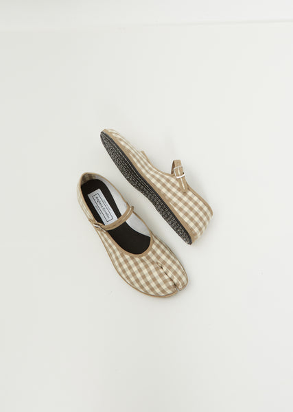 Tabi Gingham Mary Janes – La Garçonne