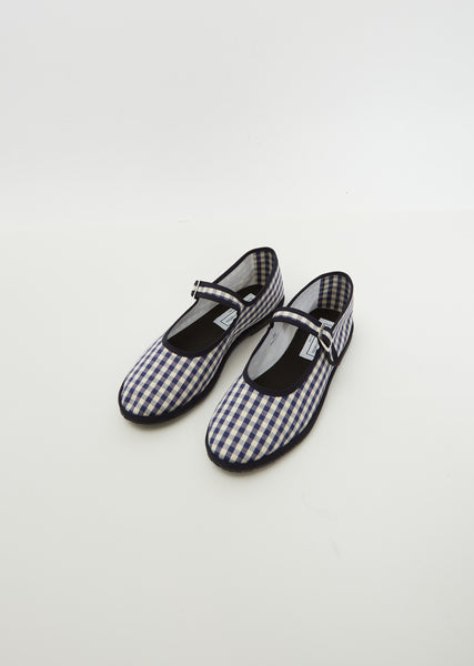 【DROGHERIA CRIVELLINI】 Mary Jane Cotton Gingham Khaki Feb2021Session33682_TMHILHPS20