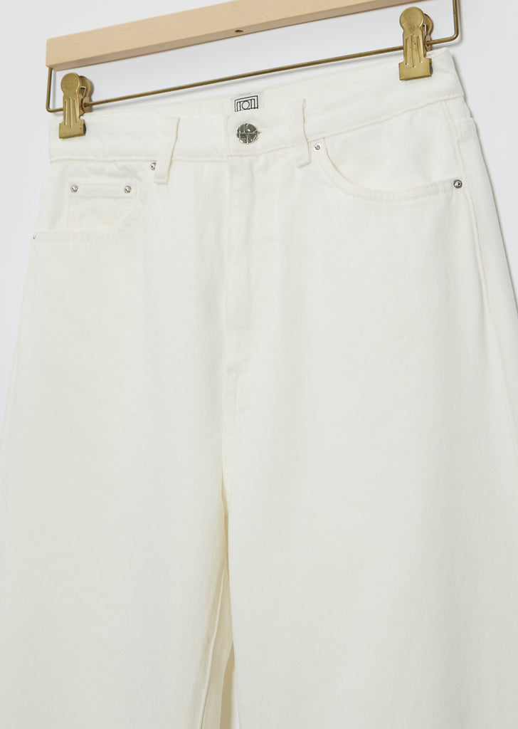 Barrel Leg High-Rise Denim