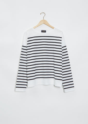 Striped Long Sleeve Knit — Noir Blanc