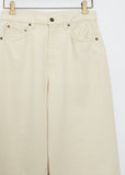 Wide-Leg High-Rise Jean — Natural