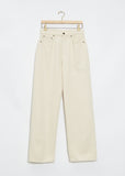 Wide-Leg High-Rise Jean — Natural