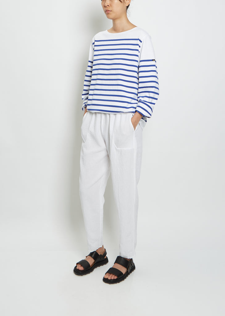 Drop Crotch Pants — White