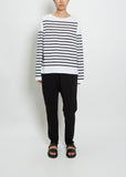 Striped Long Sleeve Knit — Noir Blanc