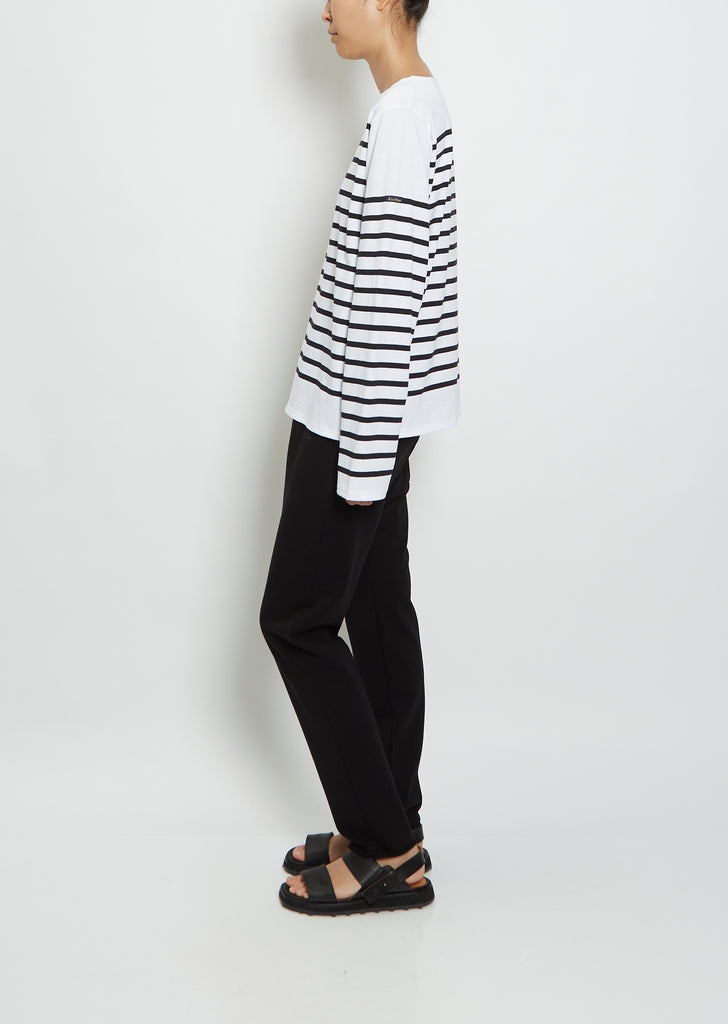 Striped Long Sleeve Knit — Noir Blanc