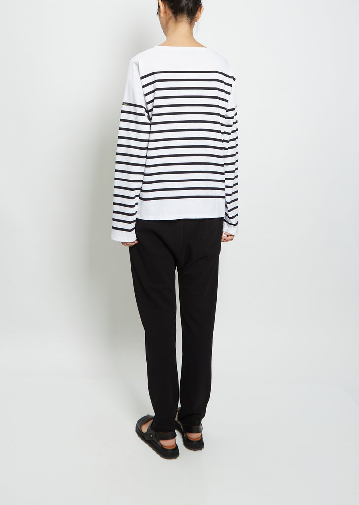 Striped Long Sleeve Knit — Noir Blanc