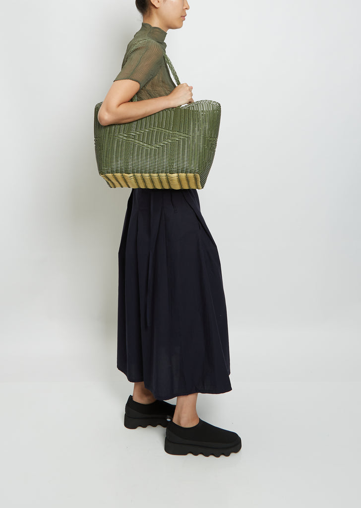 Medium Basket Tote Bag — Cactus