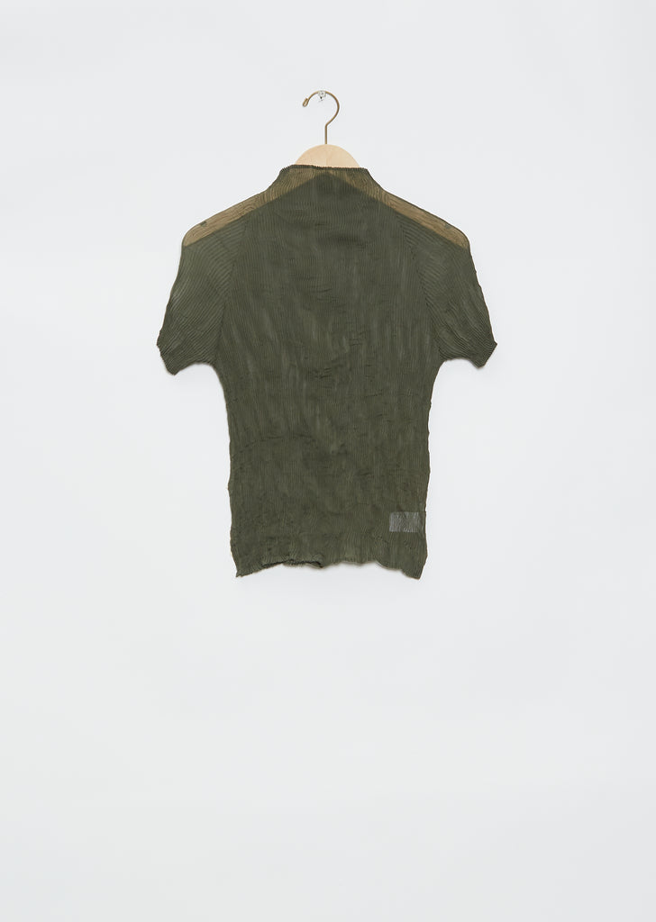 Chiffon Twist 3 Short Sleeve Top