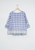 Check and Lace Top