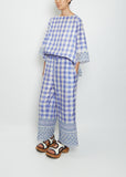 Check Drawstring Pant
