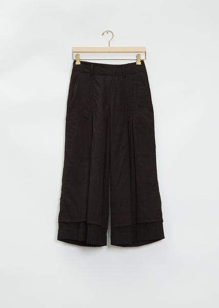 U-Random Tuck Pants - 1 / Black 2