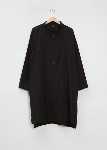 U-Pulled Black Collar Shirt Dress