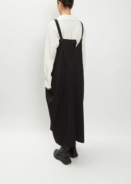 新発売】 23SS新品/Y's DRESS WITH SHOULDER STRAPS ロングワンピース