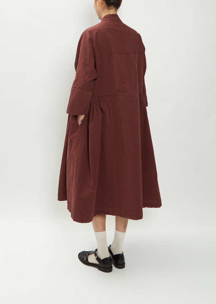 Paga Rouch Dress — Burgundy