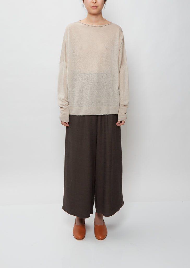 Boatneck Sweater — Oyster