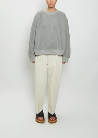 Toulouse Cotton Sweatshirt — Grey Melange