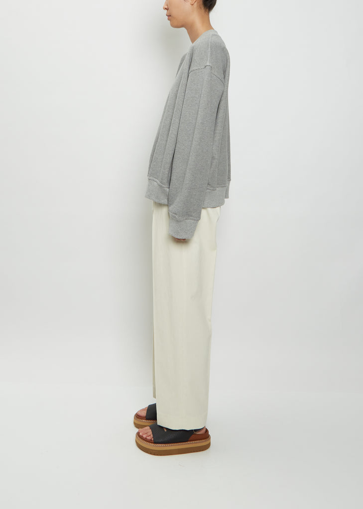Toulouse Cotton Sweatshirt — Grey Melange