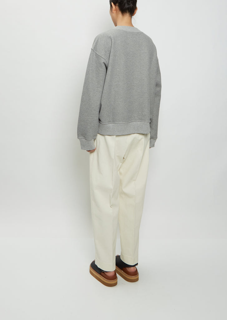 Toulouse Cotton Sweatshirt — Grey Melange