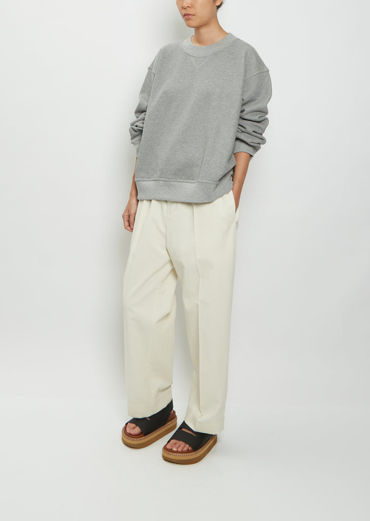 Toulouse Cotton Sweatshirt — Grey Melange