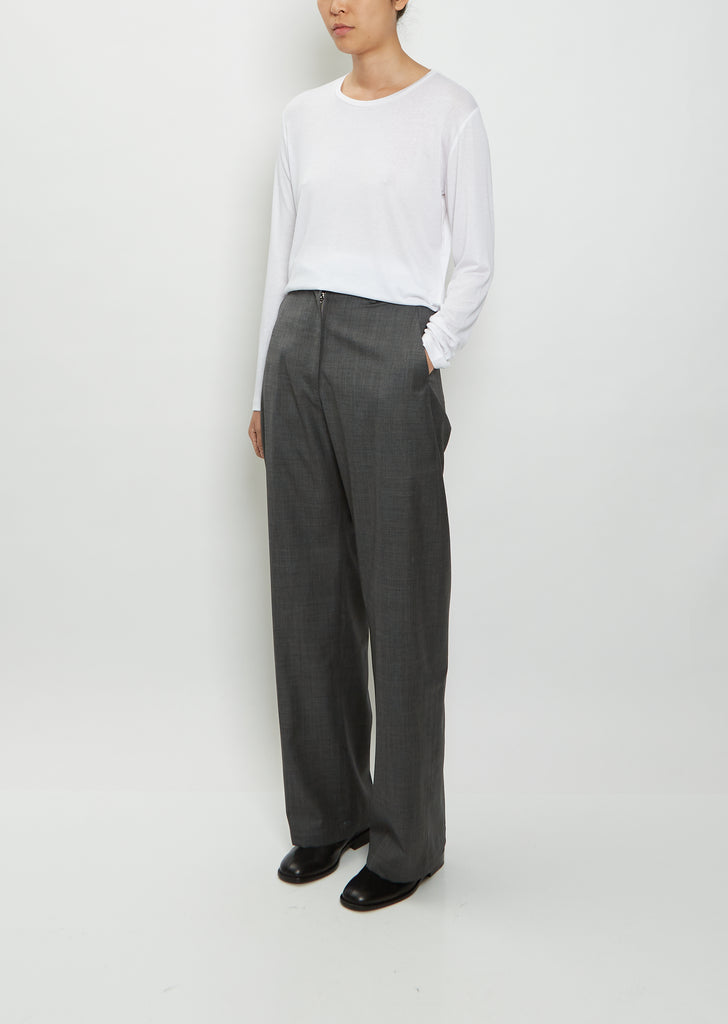 Wool Wide Pants