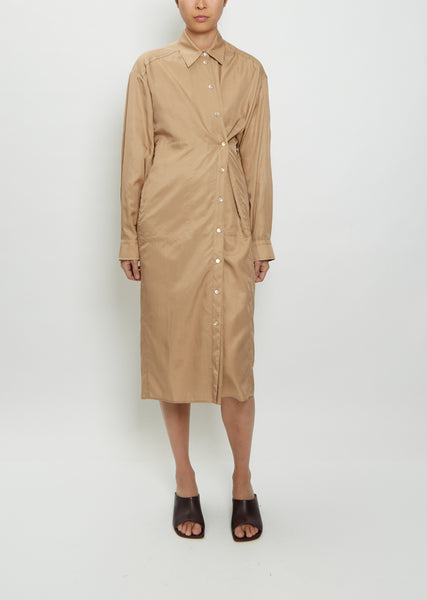 Two Way Twisted Shirt Dress