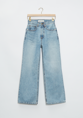 Straight Leg Washed Denim Pant