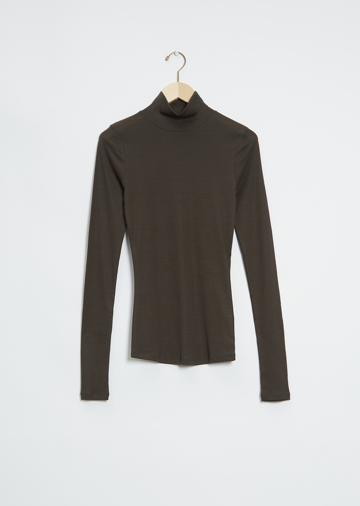 Second Skin Cotton Top — Ash Black