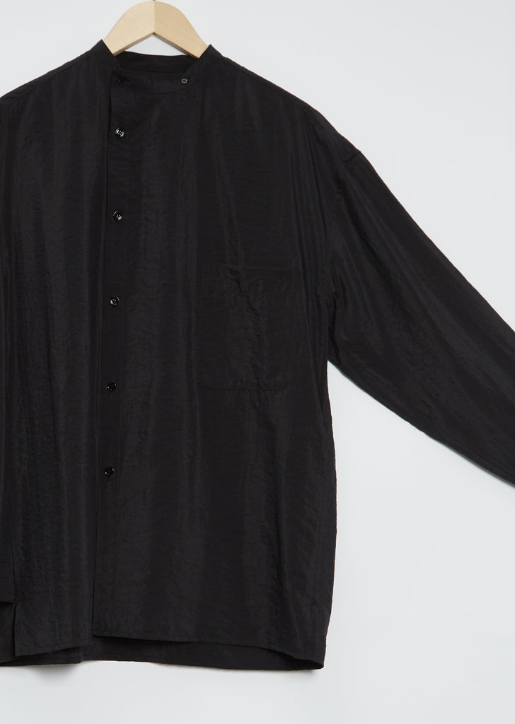 Unisex Asymmetric Silk Shirt
