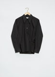 Twisted Cotton Shirt — Caviar