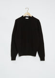 Men's Wool Crewneck Sweater — Black