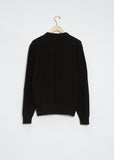 Men's Wool Crewneck Sweater — Black