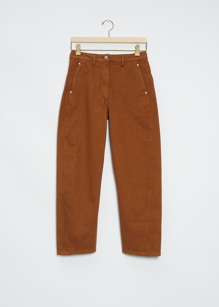 Twisted Cotton Denim Pant — Cigar