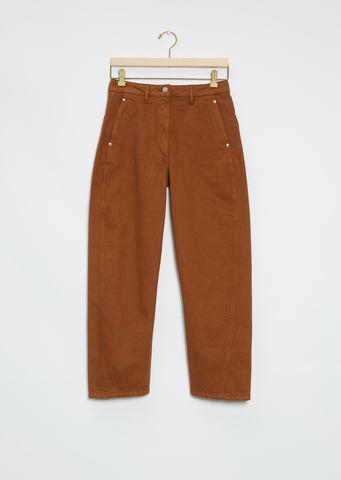 Twisted Cotton Denim Pant — Cigar