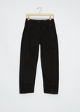 Twisted Cotton Denim Pant — Black