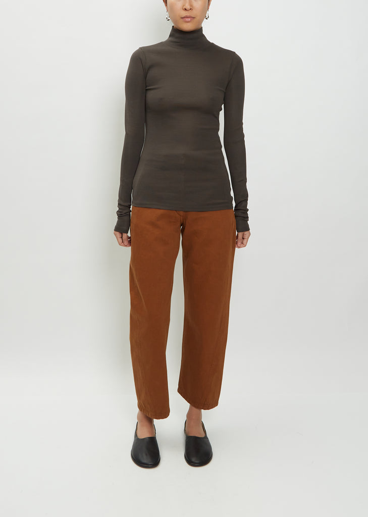 Second Skin Cotton Top — Ash Black