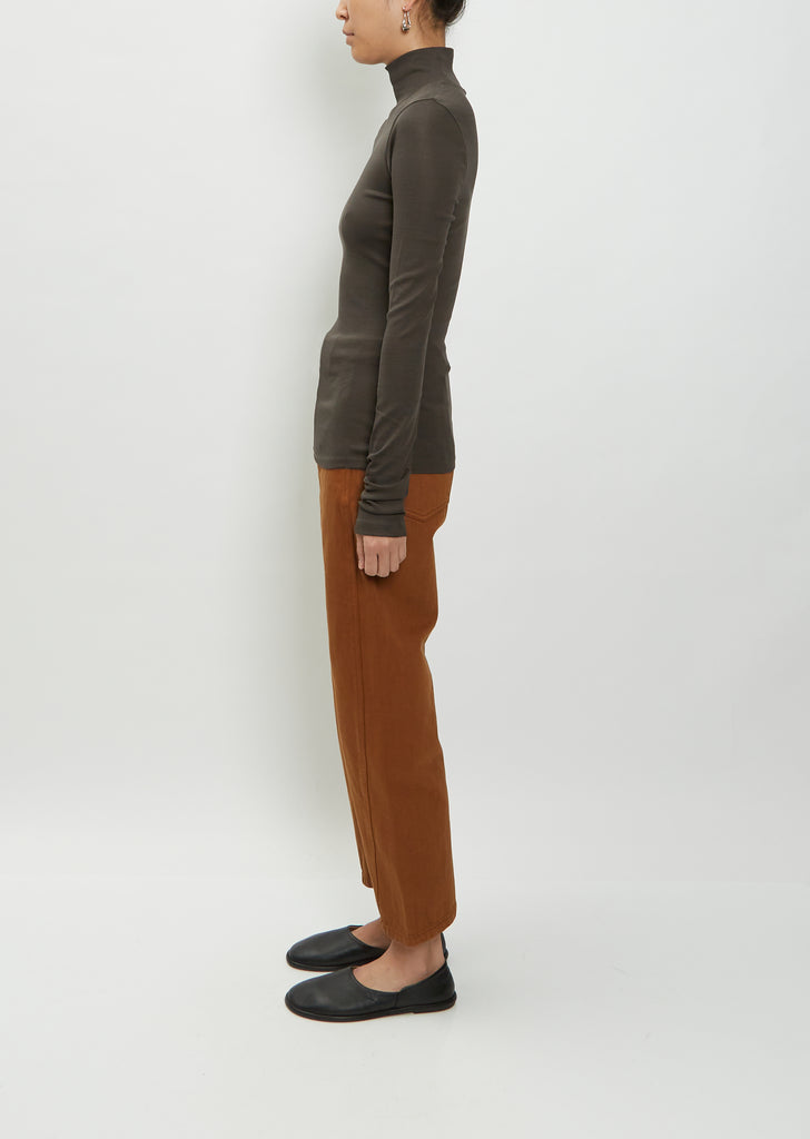 Second Skin Cotton Top — Ash Black