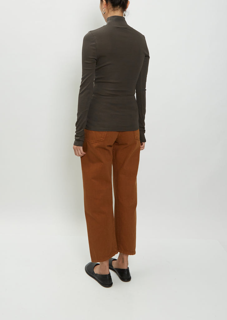 Second Skin Cotton Top — Ash Black