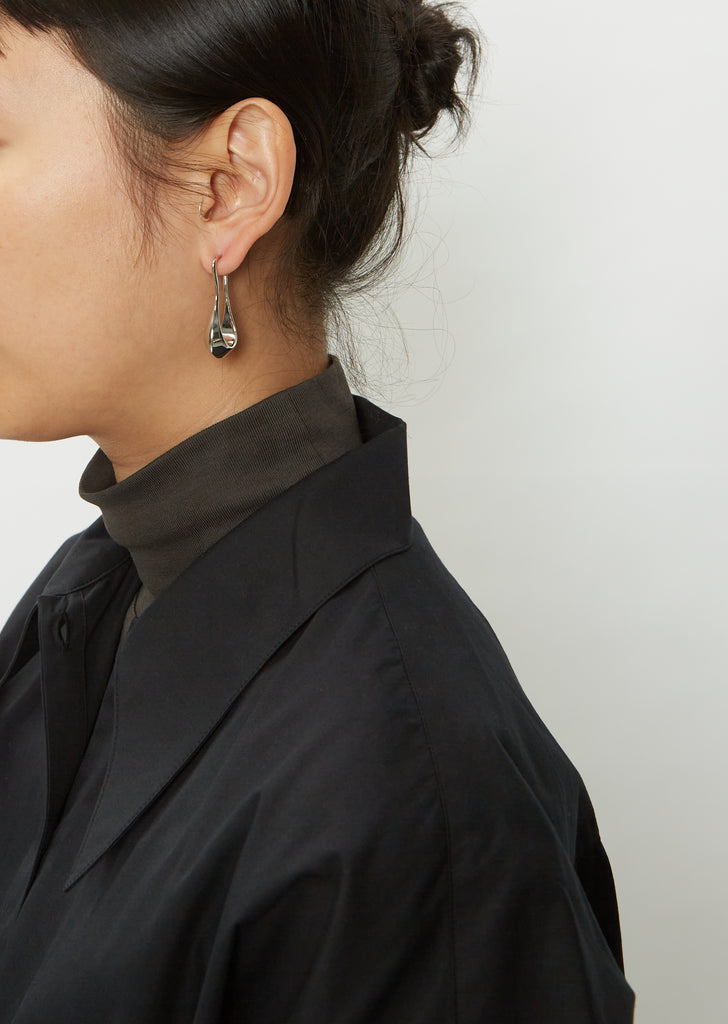 Short Drop Earring — Silver