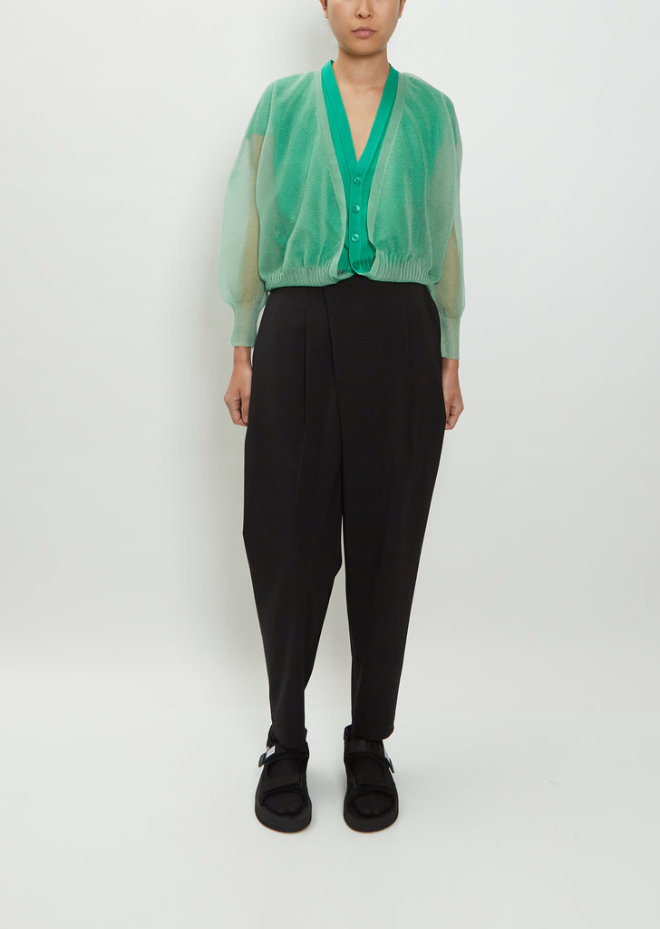 Pericarp Nylon Cardigan