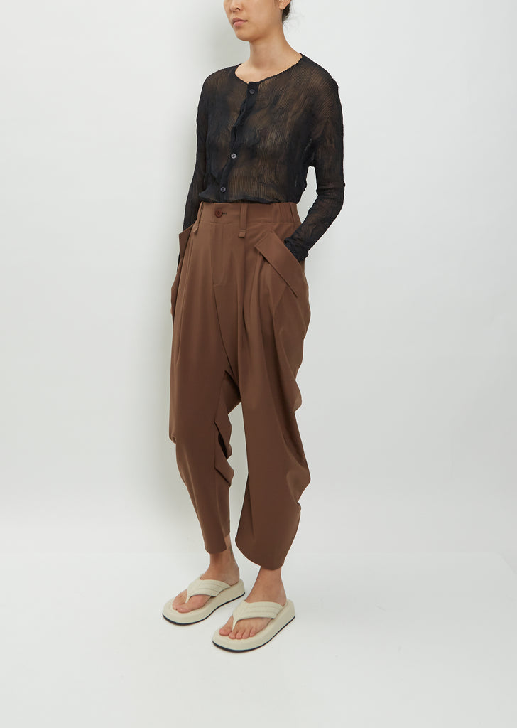 Round Nylon Drape Pants