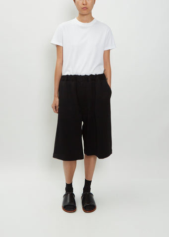 Pull-On Cotton Trouser Shorts