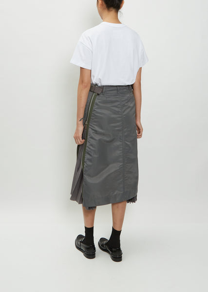 Sacai 22SS Grosgrain Mix Skirt フレアスカート sacai - 【美品】 sacai / サカイ | 2022SS | Grosgrain Mix