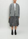Wool Suiting x Knit Cardigan