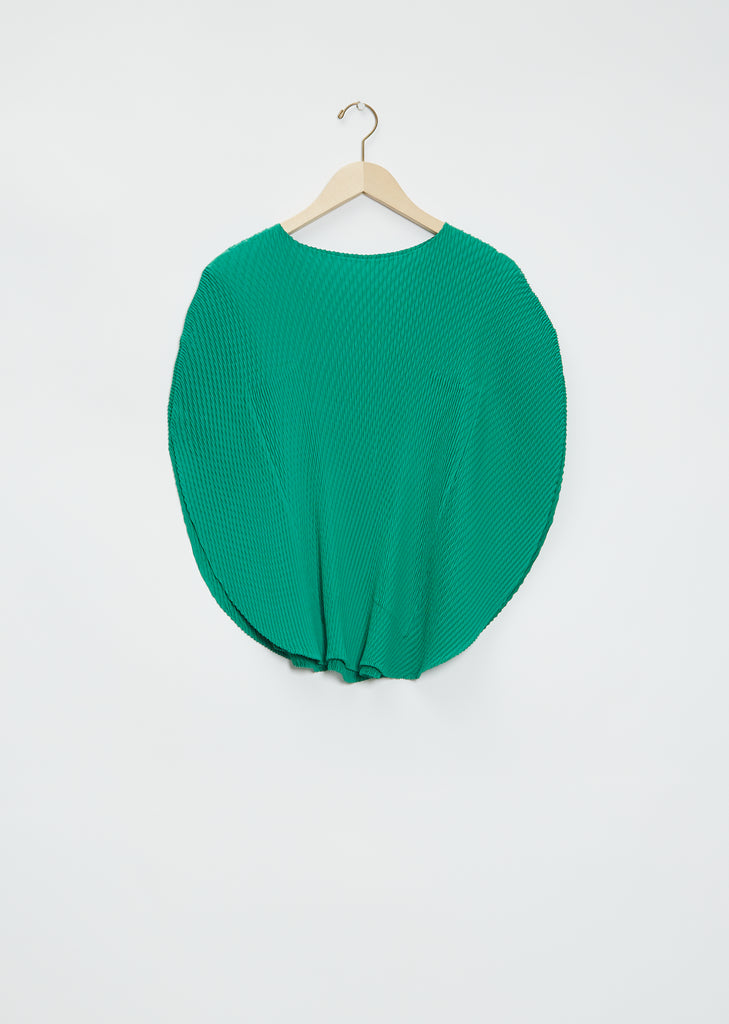 Orbicular Crepe Pleat Top