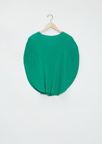 Orbicular Crepe Pleat Top