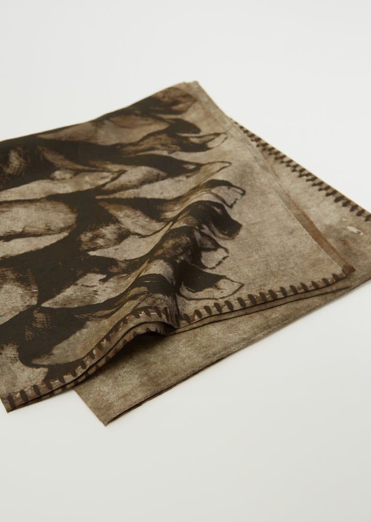 Cotton Silk Stole — Beige