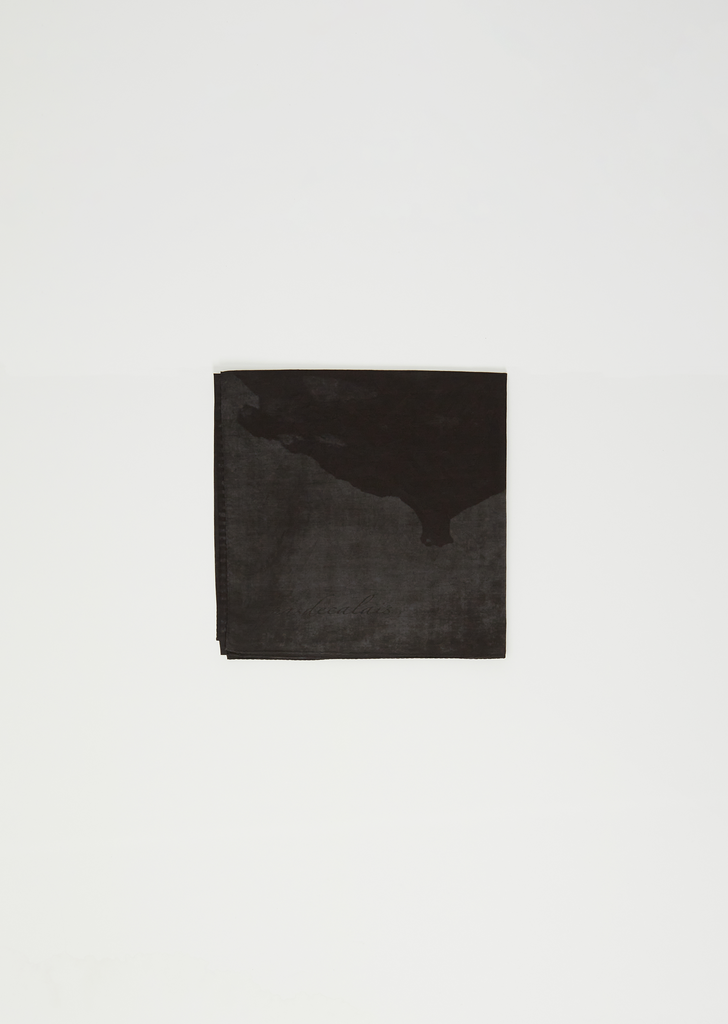 Cotton Silk Stole — Charcoal