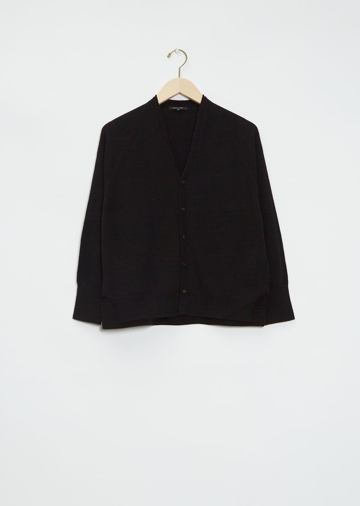 Wool Knit Button Cardigan