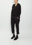 Cropped Wool Pants